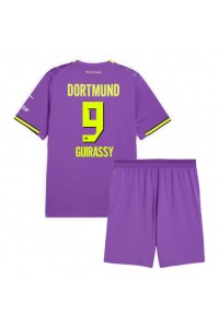 Borussia Dortmund Serhou Guirassy #9 Jalkapallovaatteet Lasten Kolmas peliasu 2026-27 Lyhythihainen (+ Lyhyet housut)